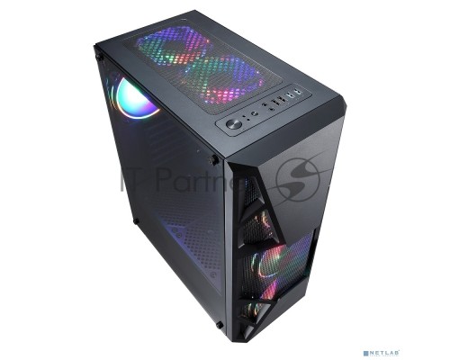Компьютерный корпус Formula CL-3303B RGB черный без БП ATX 6x120mm 2xUSB2.0 1xUSB3.0 audio bott PSU