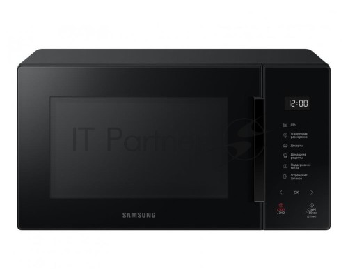 Микроволновая печь Samsung MS23T5018AK/BW черный, 23 л, 800 Вт, переключатели - сенсор