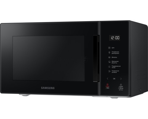 Микроволновая печь Samsung MS23T5018AK/BW черный, 23 л, 800 Вт, переключатели - сенсор