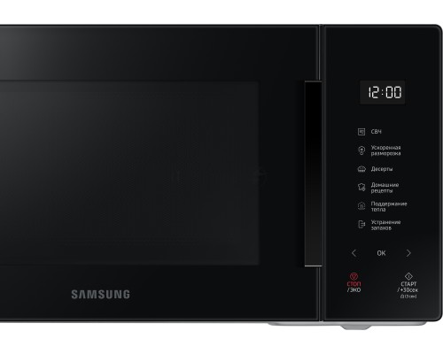 Микроволновая печь Samsung MS23T5018AK/BW черный, 23 л, 800 Вт, переключатели - сенсор
