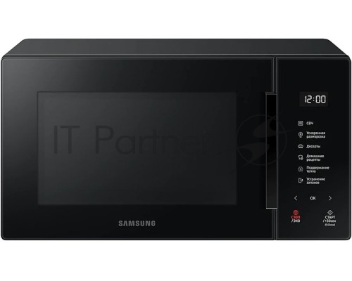 Микроволновая печь Samsung MS23T5018AK/BW черный, 23 л, 800 Вт, переключатели - сенсор