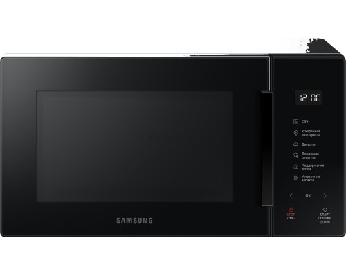 Микроволновая печь Samsung MS23T5018AK/BW черный, 23 л, 800 Вт, переключатели - сенсор
