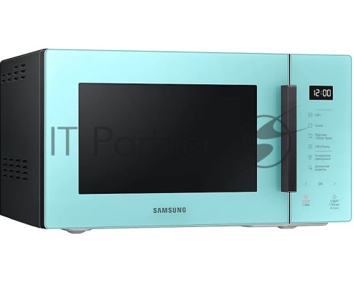 Микроволновая печь Samsung MG23T5018AN/BW голубой, 23 л, 800 Вт, переключатели - сенсор