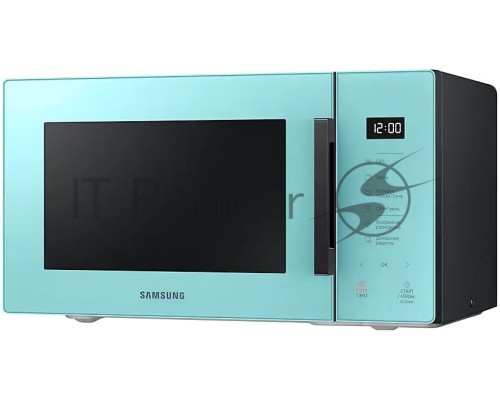 Микроволновая печь Samsung MG23T5018AN/BW голубой, 23 л, 800 Вт, переключатели - сенсор