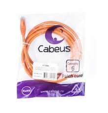 Cabeus PC-UTP-RJ45-Cat.6-2m-OR-LSZH Патч-корд U/UTP, категория 6, 2xRJ45/8p8c, неэкранированный, оранжевый, LSZH, 2м