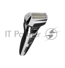 Бритва Centek CT-2174 (черн/хром) cеточная, плавающая головка, триммер, LED