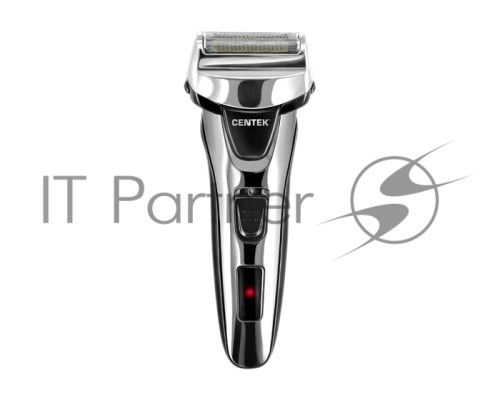 Бритва Centek CT-2174 (черн/хром) cеточная, плавающая головка, триммер, LED