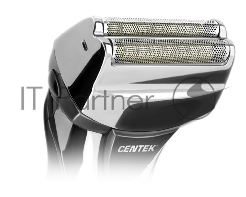 Бритва Centek CT-2174 (черн/хром) cеточная, плавающая головка, триммер, LED