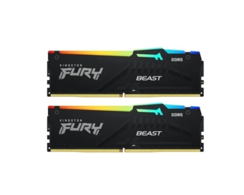 [Модуль памяти] Оперативная память Kingston DDR5 FURY Beast Black DDR5 32Gb (kit 2x16Gb), 5200Mhz, [KF552C36BBEAK2-32] CL36, с радиатором