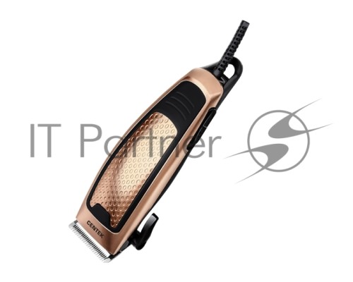Машинка для стрижки Centek CT-2129 (чер/зол) срез 0...12мм, производительный мотор, шнур 1.8м