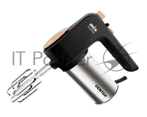 Миксер Centek CT-1123 (Beige) 800Вт, 6 скоростей +турбо, взбивание/замешивание