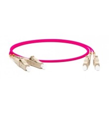 Hyperline FC-D2-504-LC/PR-LC/PR-H-1.5M-LSZH-MG Патч-корд волоконно-оптический (шнур) MM 50/125(OM4), LC-LC, duplex, LSZH, 1.5 м