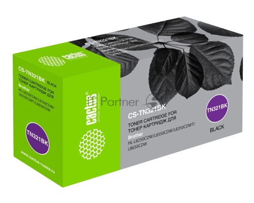 Картридж лазерный Cactus CS-TN321BK черный (2500стр.) для Brother HL-L8250CDN/MFC-L8650CDW