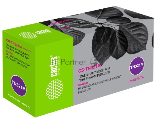Картридж лазерный Cactus CS-TN321M пурпурный (1500стр.) для Brother HL-L8250CDN/MFC-L8650CDW