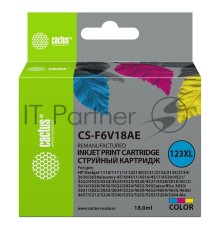 Картридж струйный Cactus CS-F6V18AE многоцветный (330стр.) (18мл) для HP DeskJet 1110/1111/1112/2130