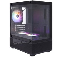 1STPLAYER MIKU Mi2-A Black / mATX / 3x120mm LED fans / Mi2-A-BK-2F1R-1F1