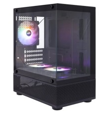 1STPLAYER MIKU Mi2-A Black / mATX / 3x120mm LED fans / Mi2-A-BK-2F1R-1F1