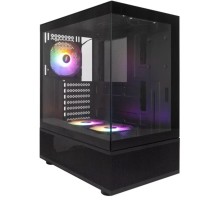 1STPLAYER MIKU Mi7-A Black / ATX / 3x120mm LED fans / Mi7-A-BK-2F1R-1F1