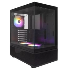 1STPLAYER MIKU Mi7-A Black / ATX / 3x120mm LED fans / Mi7-A-BK-2F1R-1F1