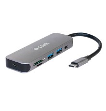 D-Link DUB-2325/A2A Концентратор с 2 портами USB 3.0, 1 портом USB Type-C, слотами для карт SD и microSD и разъемом USB Type-C