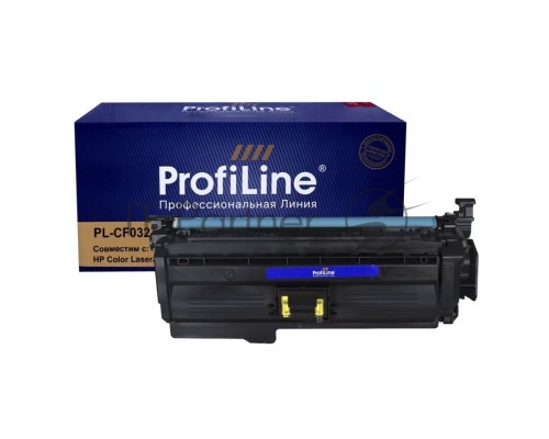 Картридж PL-CF032A (№646A) для принтеров HP Color LaserJet CM4540 Yellow 12500 копий ProfiLine