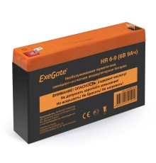Батарея ExeGate HR 6-9 (6V 9Ah 634W, клеммы F1)