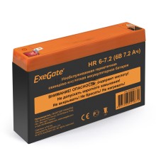 Батарея ExeGate HR 6-7.2 (6V 7.2Ah, клеммы F1)