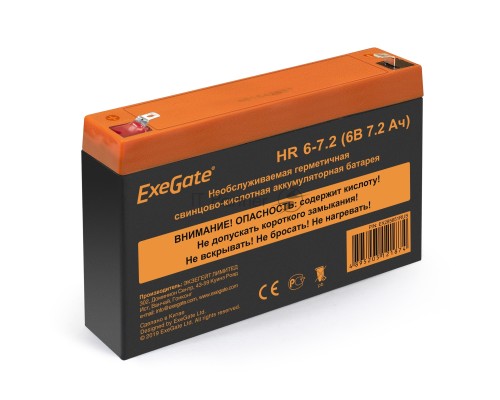 Батарея ExeGate HR 6-7.2 (6V 7.2Ah, клеммы F1)