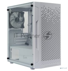 Компьютерный корпус Powercase Mistral Micro Z3W Mesh LED, Tempered Glass, 2x 140mm + 1х 120mm 5-color fan, белый, mATX  (CMIMZW-L3)