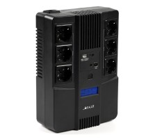 ИБП Бастион SKAT-UPS 800-AID-IN-1x9 {Line-interactive, 800/480Вт, LCD-дисплей, USB/ RJ-45, АКБ 1х 9Ач, сверху ЕВРО 3+3, реестр МПТ} (8935)