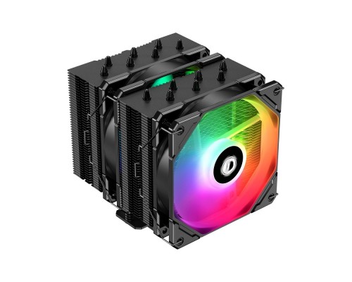 [вентилятор] Cooler ID-Cooling SE-207-XT ARGB LGA20XX/1700/1200/115X/AM4 TDP 280W, PWM, черный, 7 тепл.трубок + медная база, 2 x FAN 120mm,  Addressable RGB LED) RET