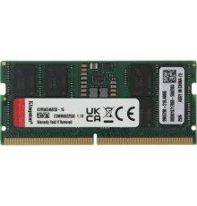 Kingston 16GB 5600MT/s DDR5 Non-ECC CL46 SODIMM 1Rx8 KVR56S46BS8-16