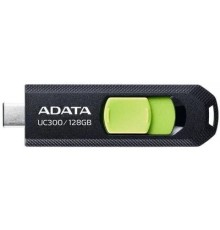 A-DATA Flash Drive 128GB (Type-C) A-Data UC300 USB3.2, черный и зеленый [ACHO-UC300-128G-RBK/GN]