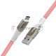 Кабель 1.7m GCR MicroUSB series MERCEDES, PINK NYLON, супер быстрая зарядка, 28/22 AWG, GCR-51955