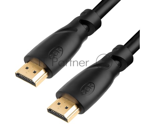 Кабель Greenconnect Premium 1.5m HDMI версия 2.0, HDR Ultra HD 4K60 Hz/ 5K30Hz, 3D, Ethernet 18.0 Гбит/с, OD8.0mm, 28/26 AWG, черный, GCR-51764