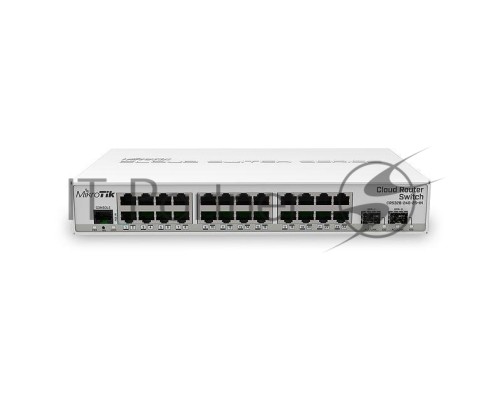 Коммутатор Mikrotik CRS326-24G-2S+IN with 800 MHz CPU, 512MB RAM, 24xGigabit LAN, 2xSFP+ cages, RouterOS L5 or SwitchOS (dual boot), desktop case, PSU