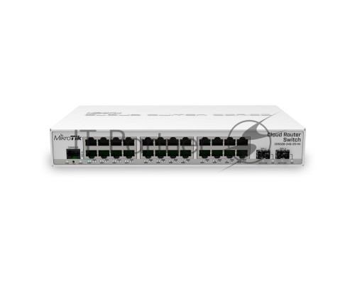 Коммутатор Mikrotik CRS326-24G-2S+IN with 800 MHz CPU, 512MB RAM, 24xGigabit LAN, 2xSFP+ cages, RouterOS L5 or SwitchOS (dual boot), desktop case, PSU