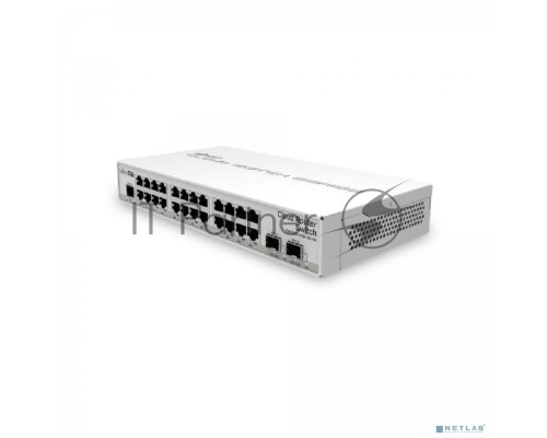Коммутатор Mikrotik CRS326-24G-2S+IN with 800 MHz CPU, 512MB RAM, 24xGigabit LAN, 2xSFP+ cages, RouterOS L5 or SwitchOS (dual boot), desktop case, PSU