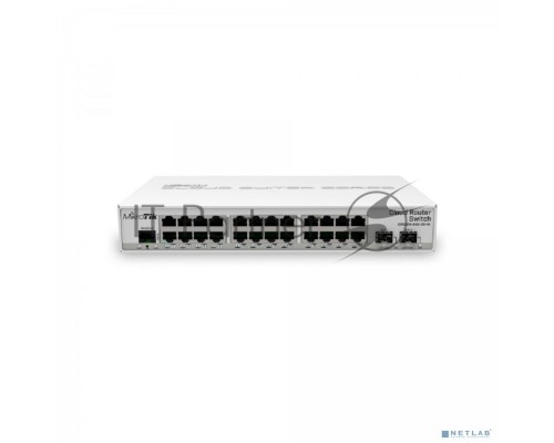 Коммутатор Mikrotik CRS326-24G-2S+IN with 800 MHz CPU, 512MB RAM, 24xGigabit LAN, 2xSFP+ cages, RouterOS L5 or SwitchOS (dual boot), desktop case, PSU