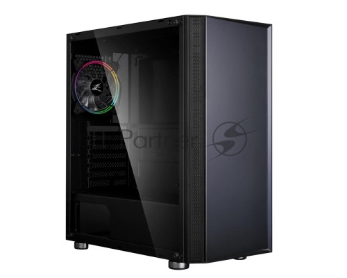 Компьютерный корпус ZALMAN R2 (3xUSB, 2xAudio, 20мм FAN, прозрачная стенка-закаленное стекло, ATX, без БП)