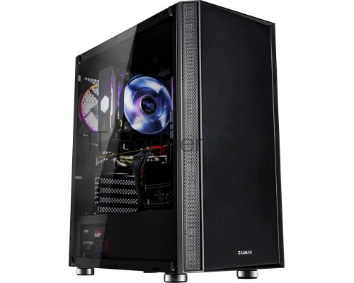 Компьютерный корпус ZALMAN R2 (3xUSB, 2xAudio, 20мм FAN, прозрачная стенка-закаленное стекло, ATX, без БП)