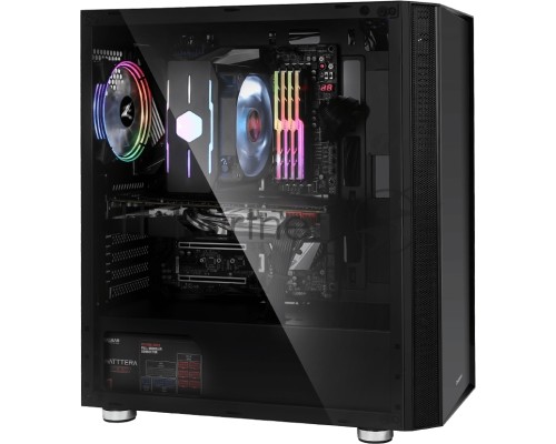 Компьютерный корпус ZALMAN R2 (3xUSB, 2xAudio, 20мм FAN, прозрачная стенка-закаленное стекло, ATX, без БП)