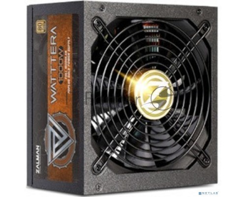 Блок питания Zalman ZM1000-EBTII, 1000W, ATX12V v2.3, EPS, APFC, 14cm Fan, 80+ Gold, Full Modular, Retail