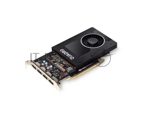 Видеокарта VGA PNY NVIDIA Quadro P2200, 5 GB GDDR5x/160 bit, PCI Express 3.0 x16, 4×DP1.4
