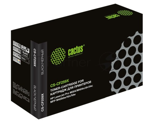 Картридж лазерный Cactus CS-CF259X (есть ограничения по прошивке) черный (10000стр.) для HP LJ M304/M404/MFP M428
