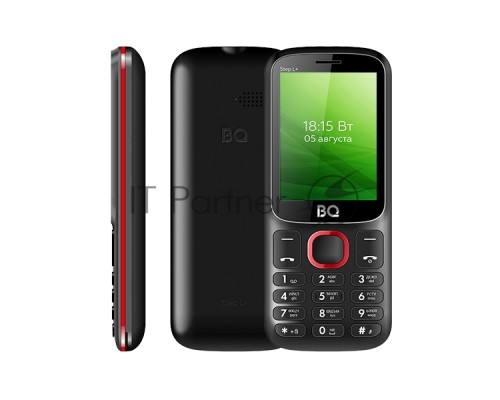 Мобильный телефон BQ 2440 Step L+ White/Red SC6531E, 1, 208MHZ, ThreadX, 32 Mb, 32 Mb, 2G GSM 850/900/1800/1900, Bluetooth V2.1+EDR Экран: 1.77 