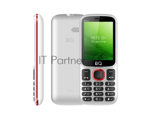 Мобильный телефон BQ 2440 Step L+ White/Red SC6531E, 1, 208MHZ, ThreadX, 32 Mb, 32 Mb, 2G GSM 850/900/1800/1900, Bluetooth V2.1+EDR Экран: 1.77 