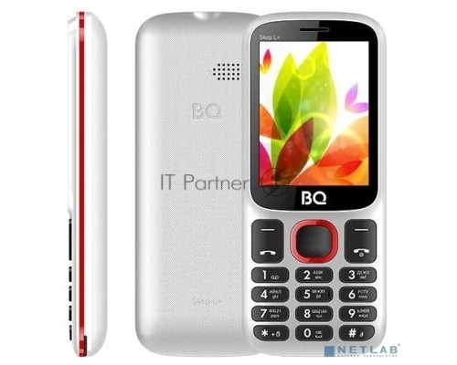 Мобильный телефон BQ 2440 Step L+ White/Red SC6531E, 1, 208MHZ, ThreadX, 32 Mb, 32 Mb, 2G GSM 850/900/1800/1900, Bluetooth V2.1+EDR Экран: 1.77 