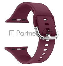 Силиконовый ремешок для Apple Watch 42/44  mm LYAMBDA AVIOR DSJ-17-44-WR Wine red