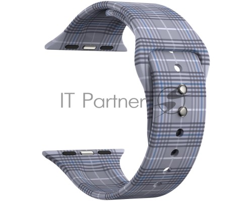 Силиконовый ремешок для Apple Watch 42/44 mm LYAMBDA URBAN DSJ-10-207A-44  gray plaid
